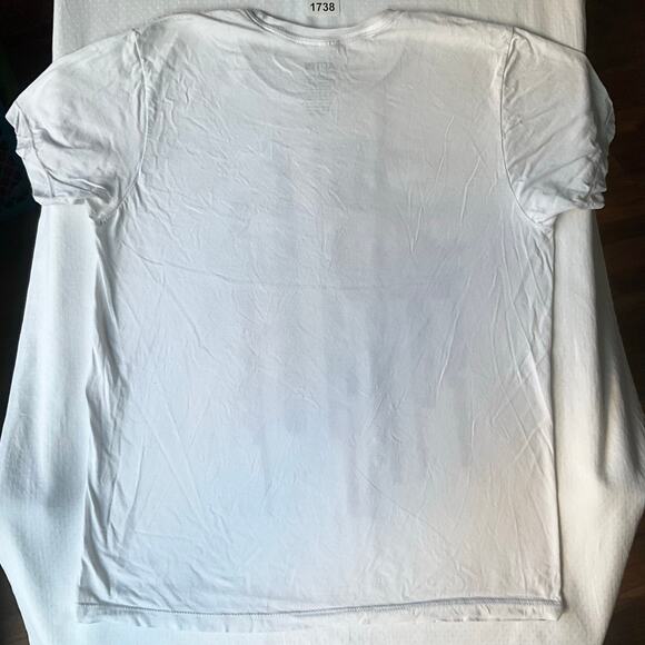 Apt. 9 Men’s Short Sleeve T-shirt size L, White, American Flag - Picture 7 of 8